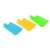 3 db összecsukható vágódeszka szett kék, sárga és zöld színben