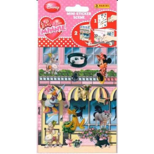 Matrica - I love Minnie - Mini sticker scene