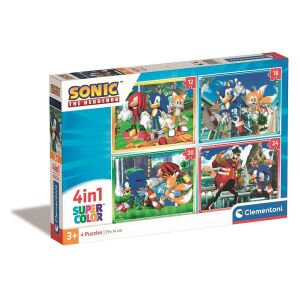 Clementoni Sonic a Sündisznó 4 az 1-ben Puzzle Doboz - Clementoni Puzzle