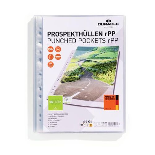 Genotherm, lefűzhető, PP, A4, 80 mikron, DURABLE "rPP" 122868573