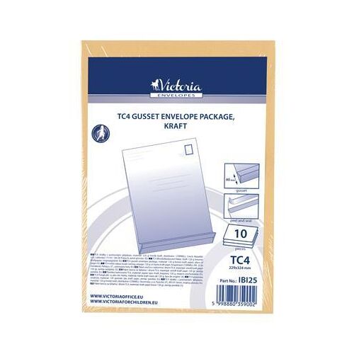 Redős-talpas tasak csomag, TC4, szilikonos, 40 mm talp, VICTORIA PAPER, barna kraft 122871247