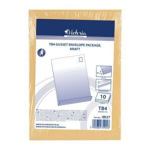 Redős-talpas tasak csomag, TB4, szilikonos, 40 mm talp, VICTORIA PAPER, barna kraft 122871248 - Boríték