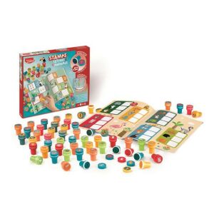 Maped Creativ Stamps Letters and Animals bélyegző készlet foglalkoztató füzettel, 52 darabos - Nyomda