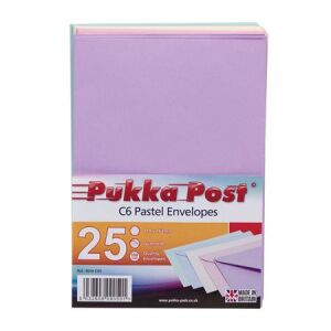 Boríték, C6, szilikonos, PUKKA PAD "Pastel", vegyes színek 122878812 - Boríték