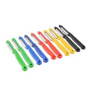 Sada 10 farebných zeleninových šupiek, ideálna na šúpanie zemiakov, mrkvy a inej zeleniny - Škrabky