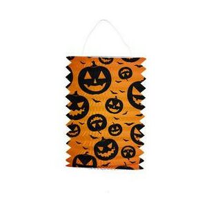 Tök Mintás Henger Lampion Halloween-re, 16 cm 122899042 - Halloweeni dekoráció
