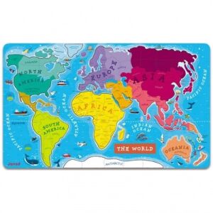 Janod 05504 Mágneses Világtérkép 92 db-os 122901789 - Janod