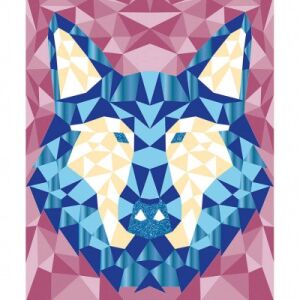 Kész Farkas Mozaik a Janod Erdei Állatok Készítő Készlethez - Janod