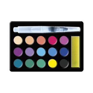 Janod Festés számok alapján Fantázia lények akvarell festékkészlet ecsettel. - Janod