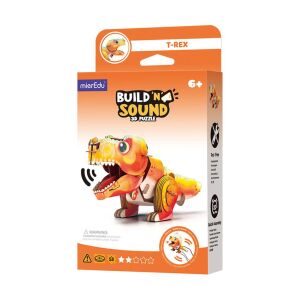 MierEdu Build N Sound 3D puzzle T-Rex a csomagolásban - MierEdu
