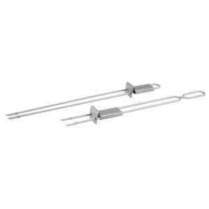 Grilovacie špajdle s posuvníkom, 2 kusy, nerezová oceľ - Perfect Home Príslušenstvo pre záhradné grily a pečenie