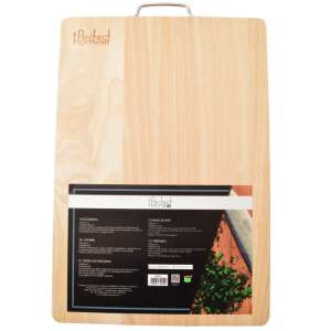 Tăbliță de tăiat din lemn de fag Perfect Home cu mâner, 48x33x2 cm - Tocatoare de bucătărie