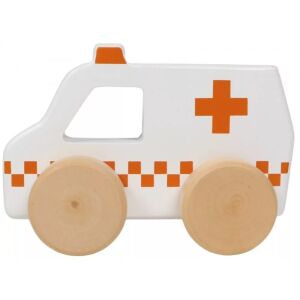 Tryco fa mentőautó játékautó, oldalnézet - Tryco