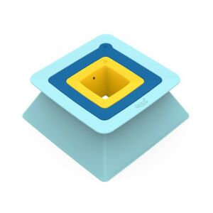 Quut Pira homokvár építő szett, kék, világoskék és sárga, fehér háttérrel - Quut