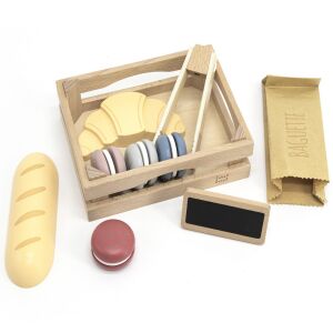 Label-label fa pékség készlet baguettel, croissant-nal és makaronokkal - Label Label