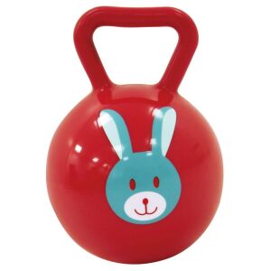 LUDI Piros Nyuszis Csörgő Labda Fogantyúval - Csörgő