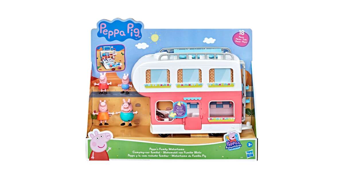 Peppa Pig: Pig Family Caravan Giant Toy Set | Pepita.com