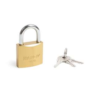 Handy 38mm brass padlock with 3 keys - Padlock