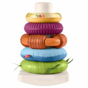 Fisher-Price Kis kezek gyűrűpiramis, zabawka do układania w stos dla niemowląt - Mattel