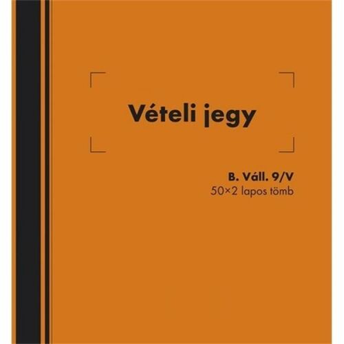 Vételi jegy 50x2 lapos tömb 140x140 mm 170829290 - Irodai papíráru