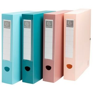 Füzetbox PP Exacompta Skandi A/4 60 mm gerinccel patentos vegyes színek 122953872 - Füzetbox