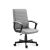 Irodai forgószék elölnézet, szürke szövet irodai szék