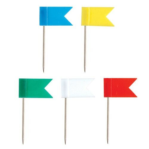 Térképtű ErichKrause 50 db/doboz zászlós 122956721