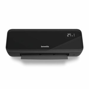 Bewello BW2103A Fekete Wifi Fali Hősugárzó elölnézet - Bewello