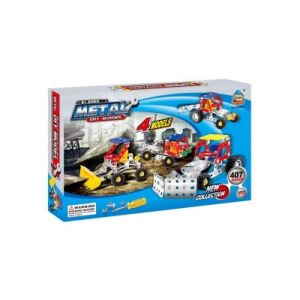 Fémépítő 4in1 - 407 db - munkagépek 146071251 - Fém építőjáték