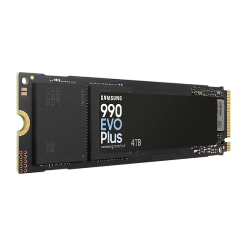 Angled View of Samsung 990 EVO Plus 4TB NVMe M.2 SSD