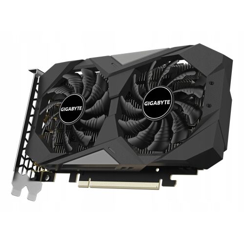 Placă grafică Gigabyte RTX 3050 Windforce OC 6GB Vedere unghiulară