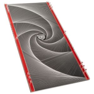 Kolink PGW-CH-KOL-079 Computergehäuse Frontplatte mit schwarzem und weißem Wirbelmuster - Computergehäuse