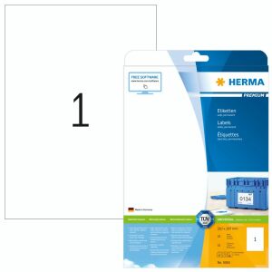 HERMA Etiketten Premium A4 weiß 210x297   mm Papier  25 St. 114173932 - Schreibwaren für das Büro