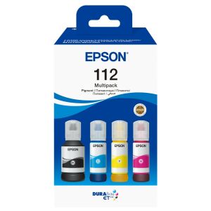 Epson 112 Multipack Fľaše s atramentom - čierna, azúrová, žltá, purpurová - Epson