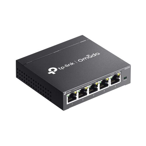 TP-Link Omada ES205G Managed Gigabit Ethernet PoE Fekete hálózati switch