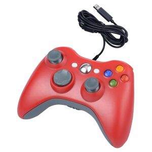 KX13C Pad pc dual shock xbox stílusú piros