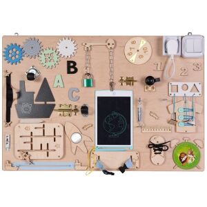 OEM Fából készült érzékszervi manipulációs tábla 75x50cm 114177519 - Kik