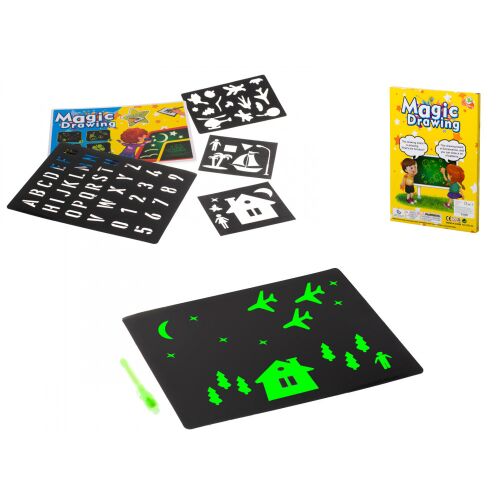 OEM Magic Light rajztábla + UV toll kreatív készlet