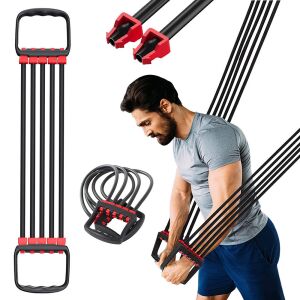 VG-24123 - 5 gumis fitness expander, fekete-piros 114179610 - Expander & Gumiszalag