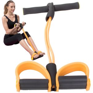 VG-24149 - Has és combizom erősítő gumis expander, fekete-sárga 114179637 - Expander & Gumiszalag