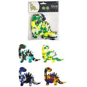 Dinosaurier-Schwammform 12-teiliges Handwerksset 114180223 - Deko-Gummi
