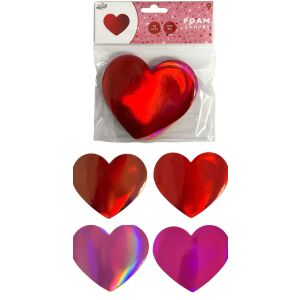 Srce spužva oblik 12 kom. ručno izrađeni set 114180225 - Dekoracija