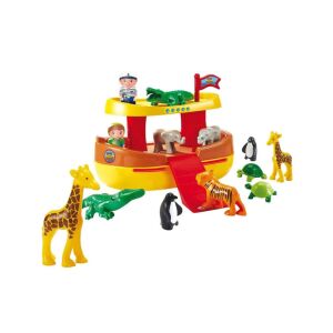Abrick Noé bárkája építőjáték állatokkal és figurákkal az Écoiffiertől, összeszerelve - Abrick
