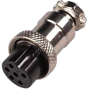 6 pólusú mikrofon dugó (lengő) 114202069 - Csatlakozó