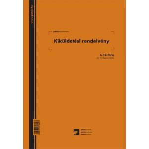 Kiküldetési Rendelvény Nyomtatvány - A4 - 25 db 136587739 - WaliSec