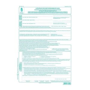 NAV - Külföldi Utas Adóvisszaigénylő Nyomtatvány - B.APEH.1396 131973930 - WaliSec