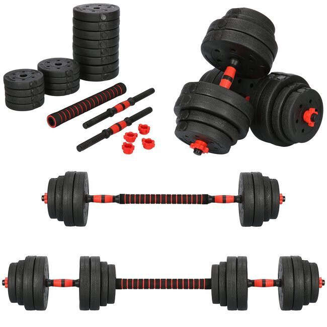 30 kg dumbbell set, 2x15 kg adjustable set