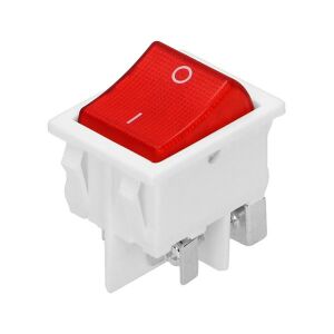 Virone fehér billenőkapcsoló piros jelzőfénnyel - Virone