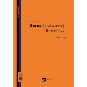 Iktatókönyv - Soros (folyószámos) - 100 lap 132085112 - WaliSec