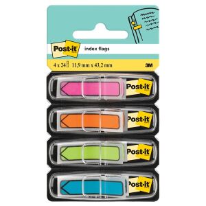 Post-it Neon Jelölőnyíl - 4 x 24 db - 11,9x43,2 mm 125754703 - Irodaszer & Írószer